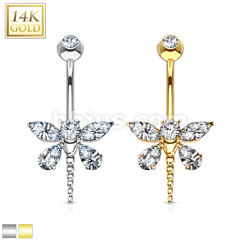 Dragonfly on sale belly ring